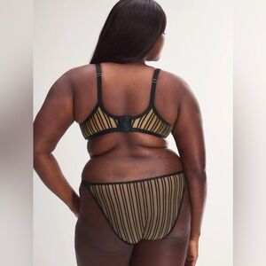 Savage X Fenty Strappy Hour Striped String Bikini Panty 2X